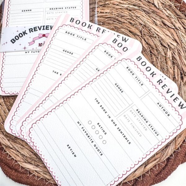 Book Review Cards (Set of 10)
