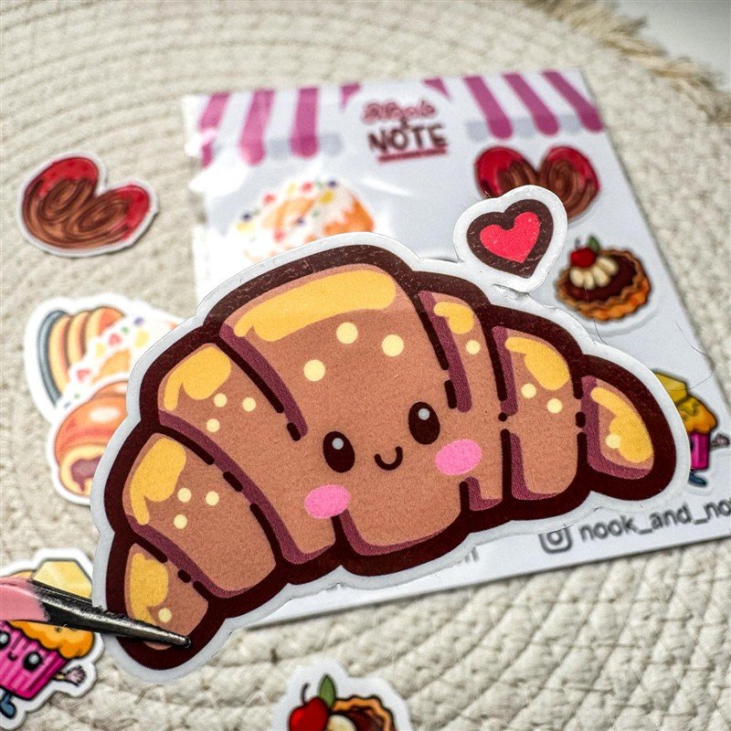 Bakery Sticker Pack – Set of 7 Waterproof Stickers 3