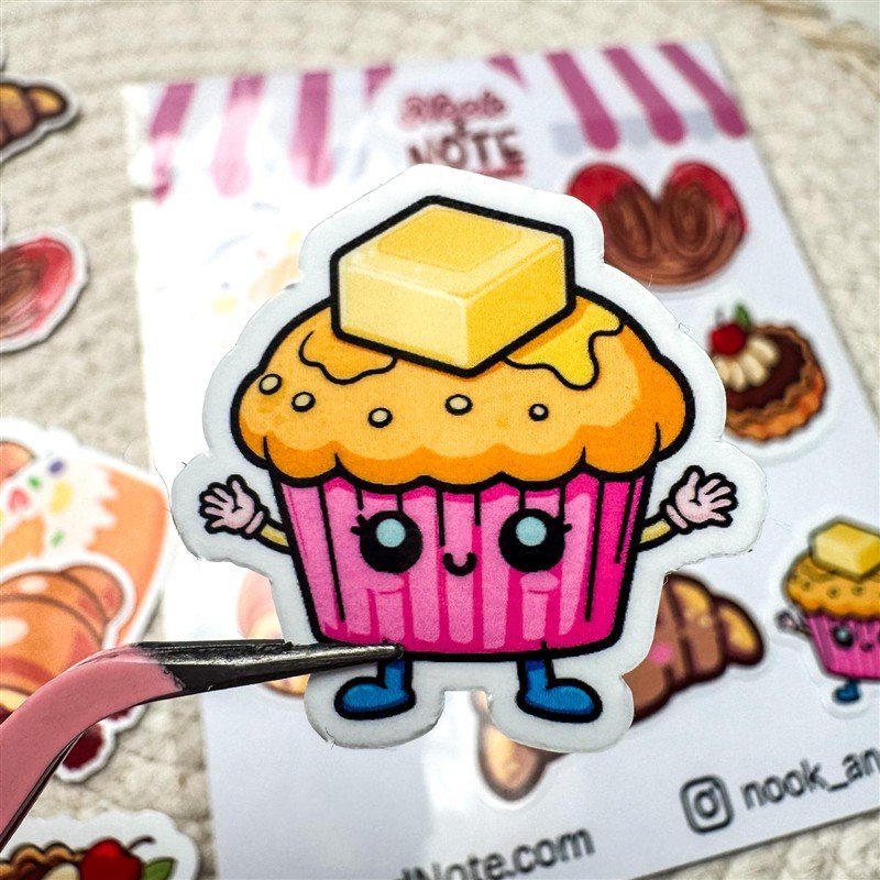 Bakery Sticker Pack – Set of 7 Waterproof Stickers 4