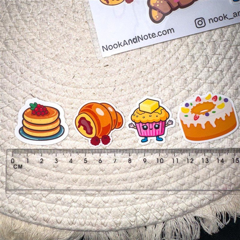 Bakery Sticker Pack – Set of 7 Waterproof Stickers 5