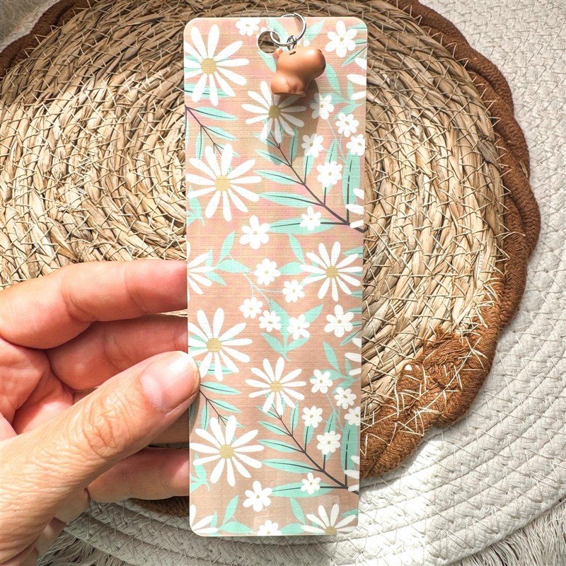 Daisy Bookmark with Capybara Charm