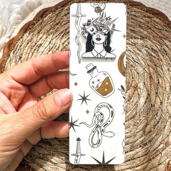 Mystic Reader Bookmark with Book Charm
