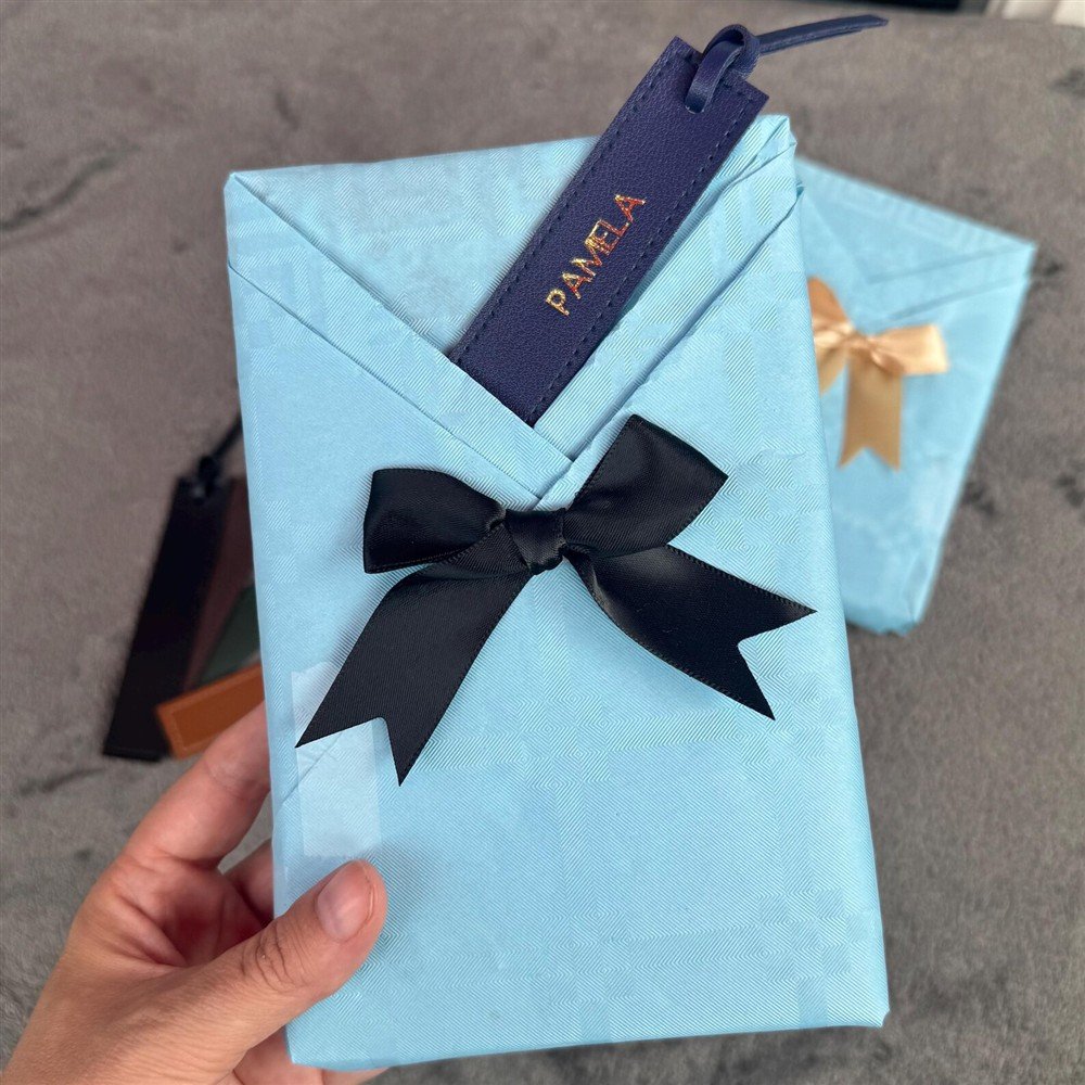 Premium Blind Date with a Book and Personalized Vegan Leather Bookmark (1)