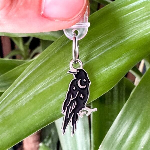 Raven Kindle Charm, E-Reader Dust Plug & Phone Charm