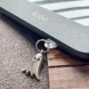 Ghost Kindle Charm – E-Reader Dust Plug & Phone Charm