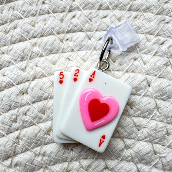 Preppy Kindle Charm – Playing Cards E-Reader Dust Plug & Phone Charm