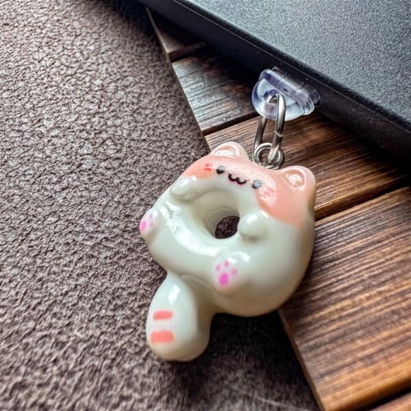 Kawaii Cat & Soda Kindle Charm Set – E-Reader Dust Plugs & Phone Charms