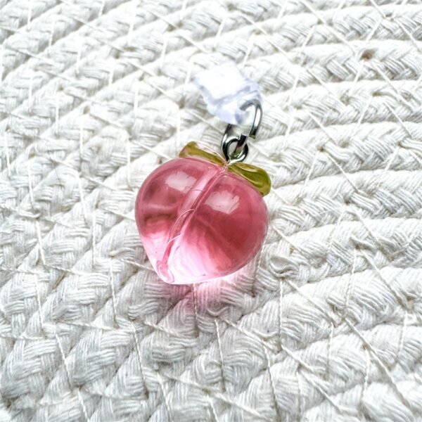 Peach Kindle Charm – Cute E-Reader Dust Plug & Phone Charm