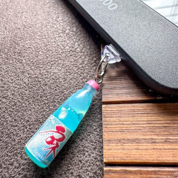 Kawaii Cat & Soda Kindle Charm Set – E-Reader Dust Plugs & Phone Charms