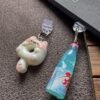 Kawaii Cat & Soda Kindle Charm Set – E-Reader Dust Plugs & Phone Charms